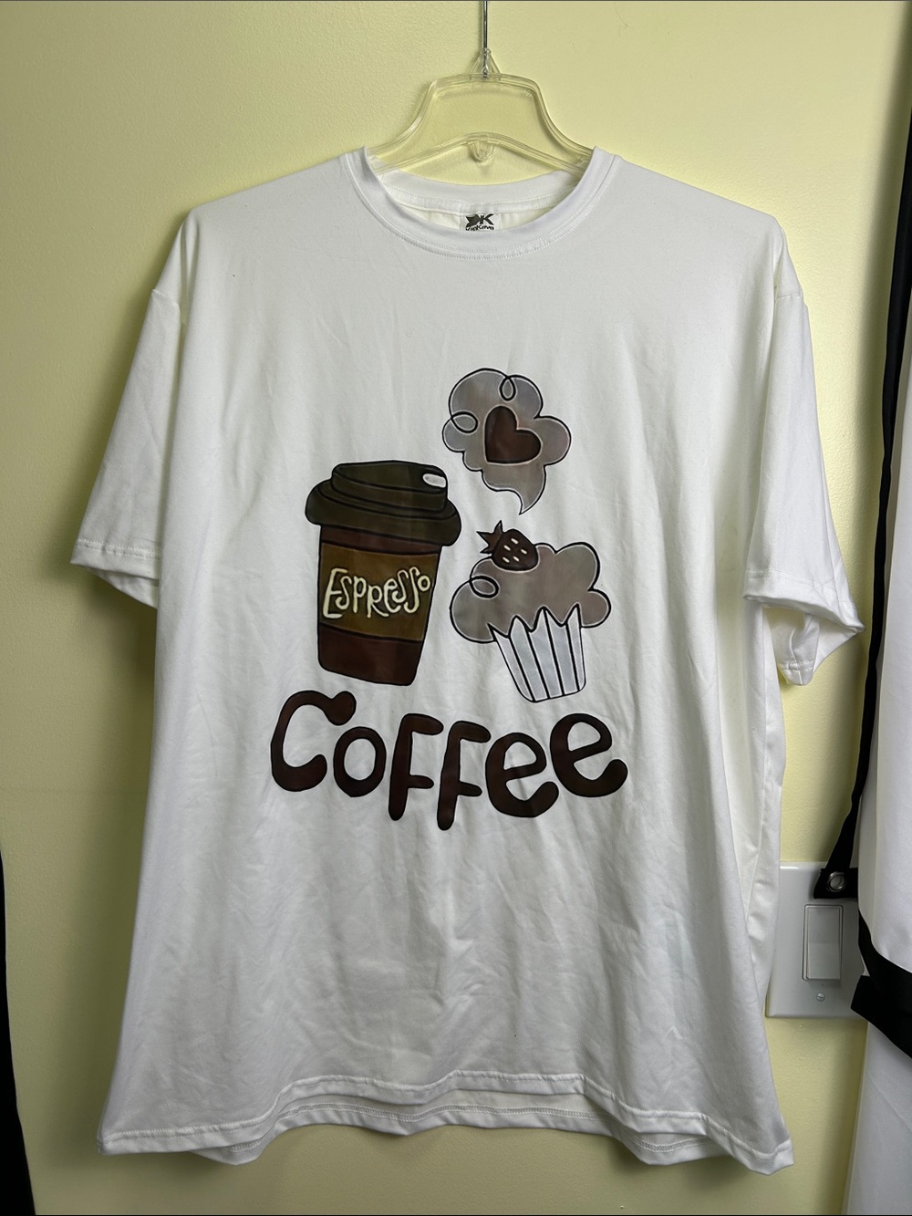 White Coffee Graphic Short Sleeve Tee